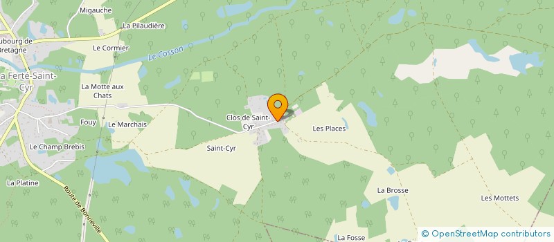 localisation de l'entreprise NC ASSIST  LA FERTE-SAINT-CYR