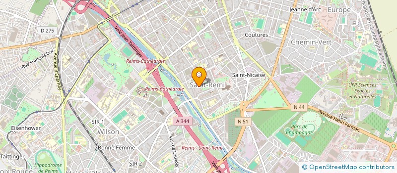 localisation de l'entreprise NC AUTOMOBILE  CERNAY-LES-REIMS