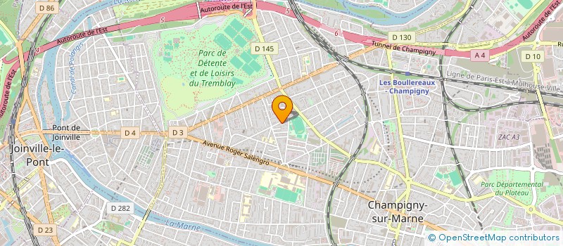 localisation de l'entreprise NC AUTOS à CHAMPIGNY-SUR-MARNE