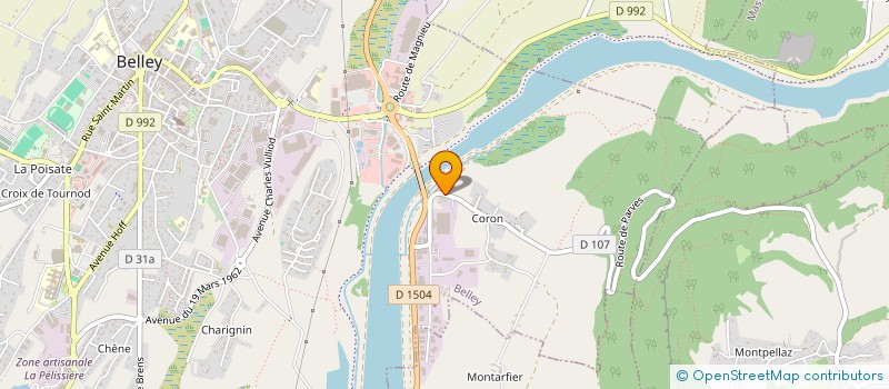 localisation de l'entreprise NC BUGEY à BELLEY