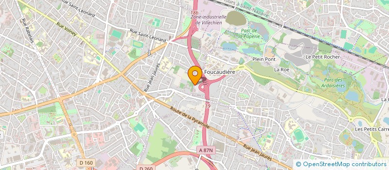 localisation de l'entreprise NC CARRELAGE à ANGERS