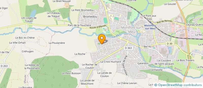 localisation de l'entreprise NC COMMERCE ET IMMOBILIER  MONTFORT-SUR-MEU