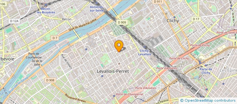 localisation de l'entreprise NC COMMUNICATION à LEVALLOIS-PERRET