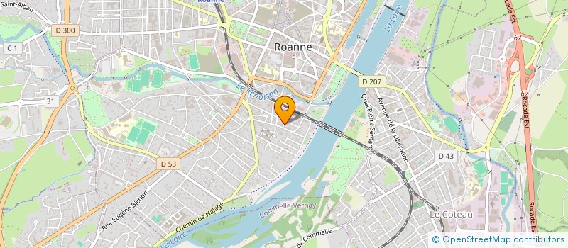 localisation de l'entreprise NC CONCEPTION  ROANNE