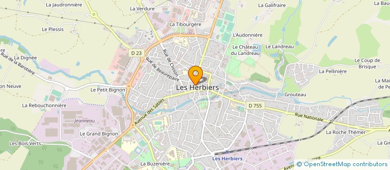 localisation de l'entreprise NC COURTAGE à LES HERBIERS