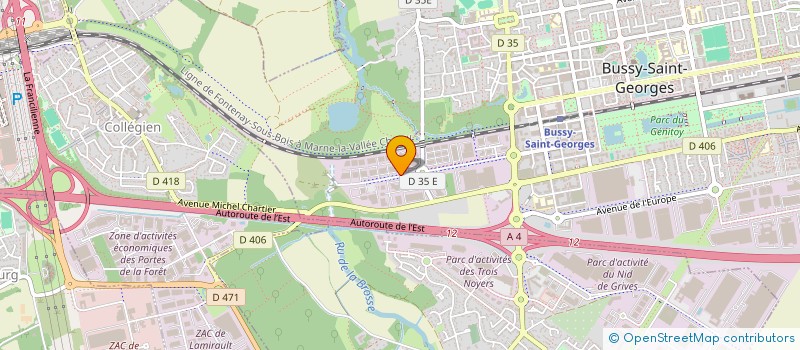 localisation de l'entreprise NC FACILITY  BUSSY-SAINT-GEORGES