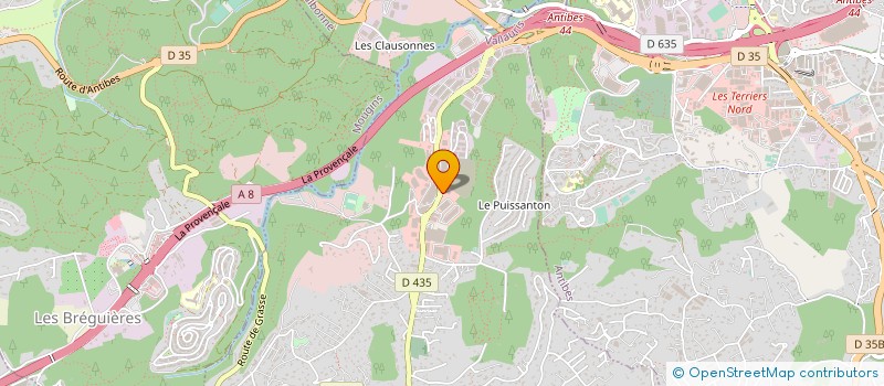 localisation de l'entreprise NC FACONNAGE  VALLAURIS