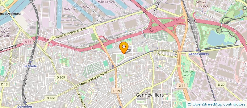 localisation de l'entreprise NC FITNESS  GENNEVILLIERS