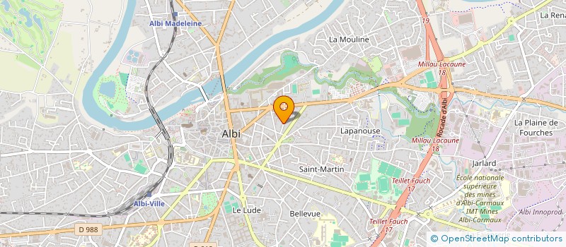 localisation de l'entreprise NC GLOBAL à ALBI