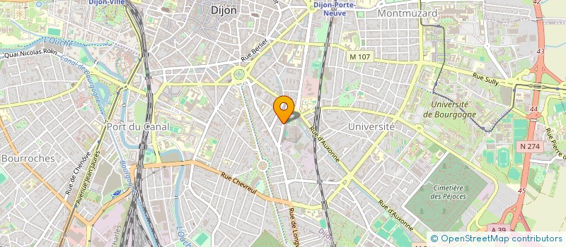 localisation de l'entreprise NC IMMO à DIJON