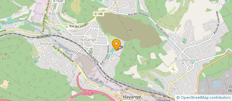 localisation de l'entreprise NC IMMO  NILVANGE