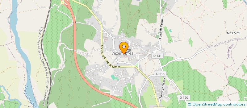 localisation de l'entreprise NC INDUSTRIE  CRUVIERS-LASCOURS