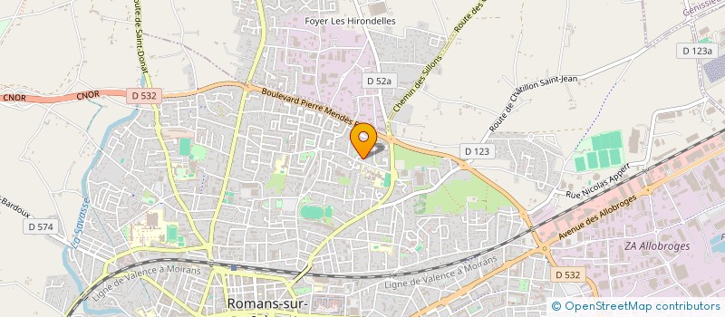 localisation de l'entreprise NC INVEST  ROMANS-SUR-ISERE