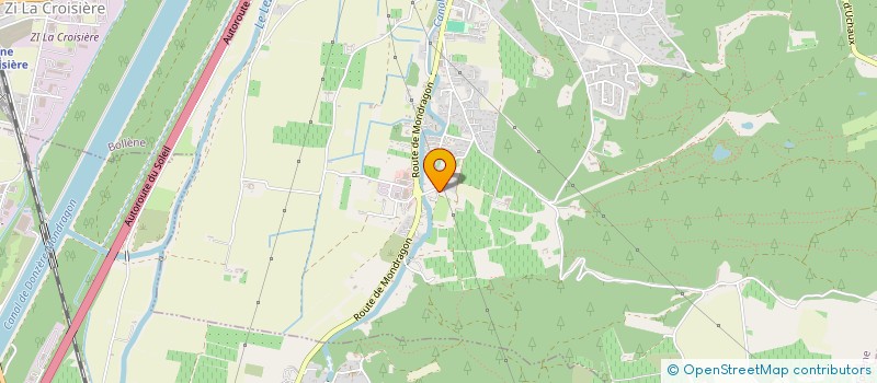 localisation de l'entreprise NC INVEST  BOLLENE