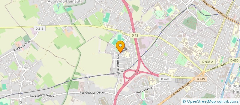 localisation de l'entreprise NC INVESTISSEMENT à VALENCIENNES