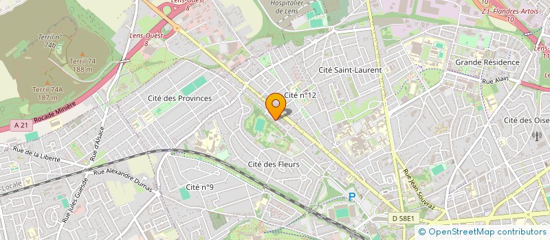 localisation de l'entreprise NC MACHINING à LENS