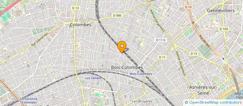 localisation de l'entreprise NC MUSIC à BOIS-COLOMBES