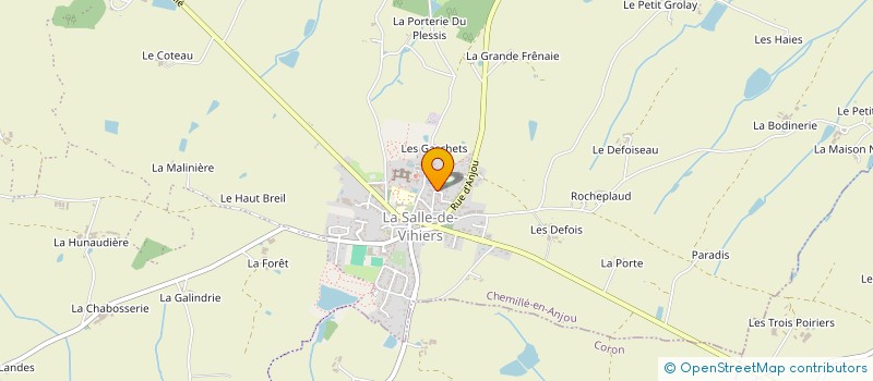 localisation de l'entreprise NC PEINTURE  CHEMILLE-EN-ANJOU