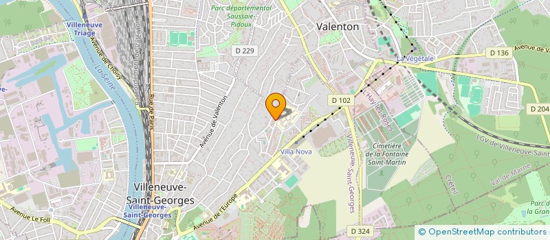 localisation de l'entreprise NC RENOVATION à VILLENEUVE-SAINT-GEORGES