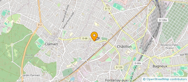 localisation de l'entreprise NC SERVICES à CHATILLON