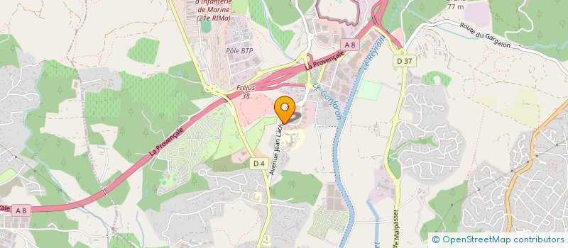 localisation de l'entreprise NC TELESURVEILLANCE à FREJUS