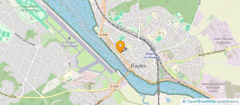localisation de l'entreprise NC TERRE ET MER à ETAPLES