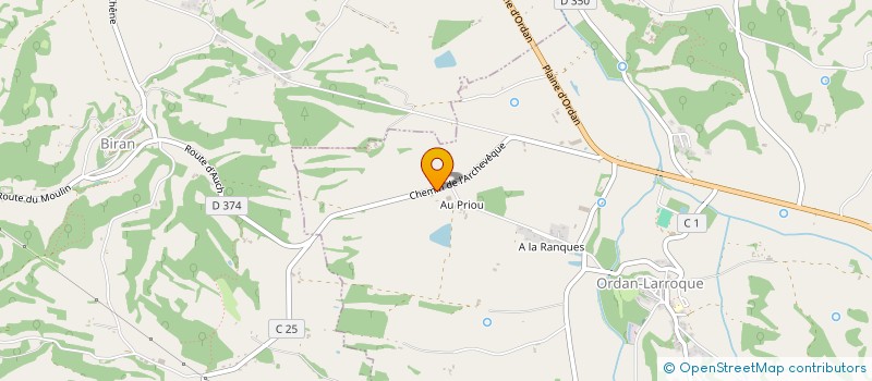 localisation de l'entreprise NC2  ORDAN-LARROQUE