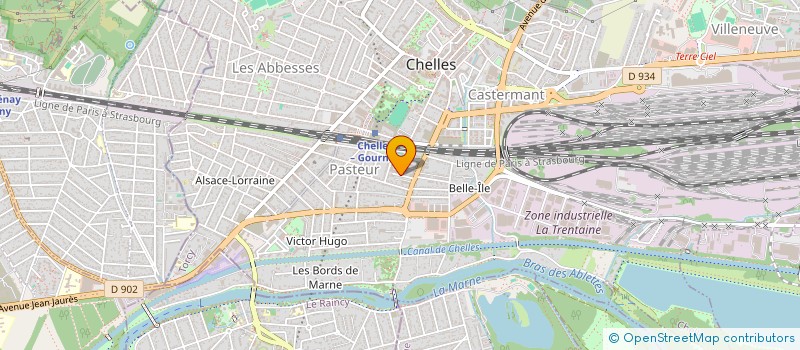 localisation de l'entreprise NC2A TRANSPORT  CHELLES