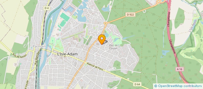 localisation de l'entreprise NC2B  L'ISLE-ADAM