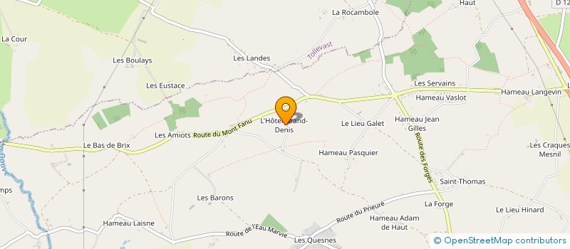 localisation de l'entreprise NC2F  BRIX