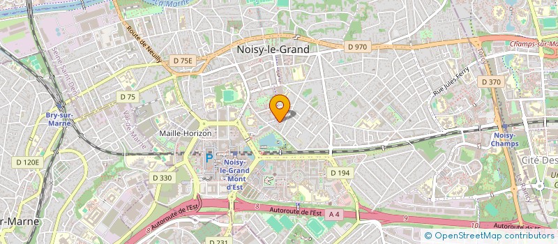 localisation de l'entreprise NC2H PATRIMOINE à NOISY-LE-GRAND