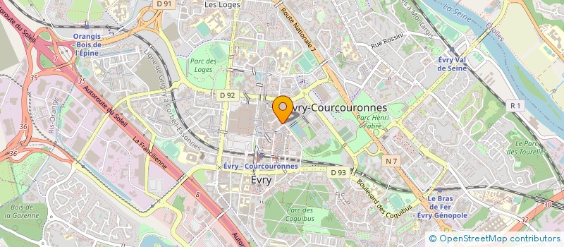 localisation de l'entreprise NC2L à EVRY-COURCOURONNES