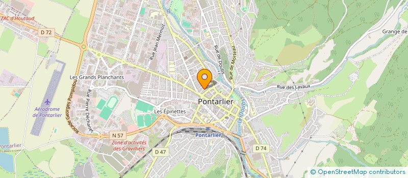 localisation de l'entreprise NC2M  PONTARLIER