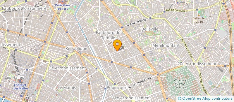 localisation de l'entreprise NC3B à PARIS