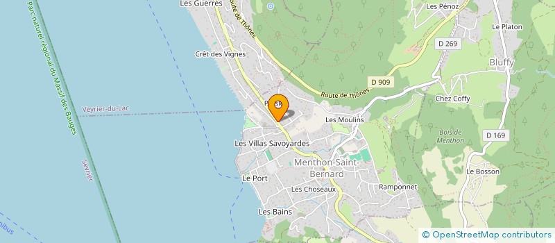 localisation de l'entreprise NC68 INVEST  MENTHON-SAINT-BERNARD