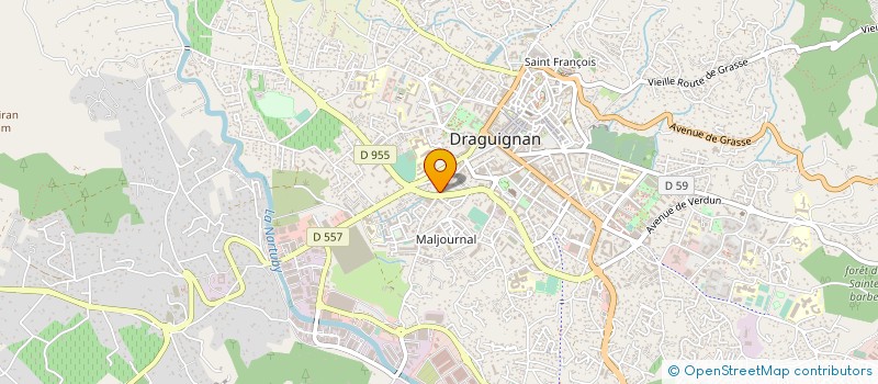 localisation de l'entreprise NCA à DRAGUIGNAN