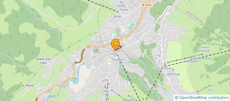 localisation de l'entreprise NCA ANIMATION à MEGEVE