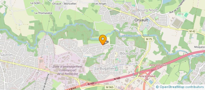 localisation de l'entreprise NCA CONSEILS à ORVAULT