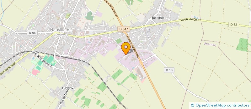 localisation de l'entreprise NCA ENVIRONNEMENT  NEUVILLE-DE-POITOU