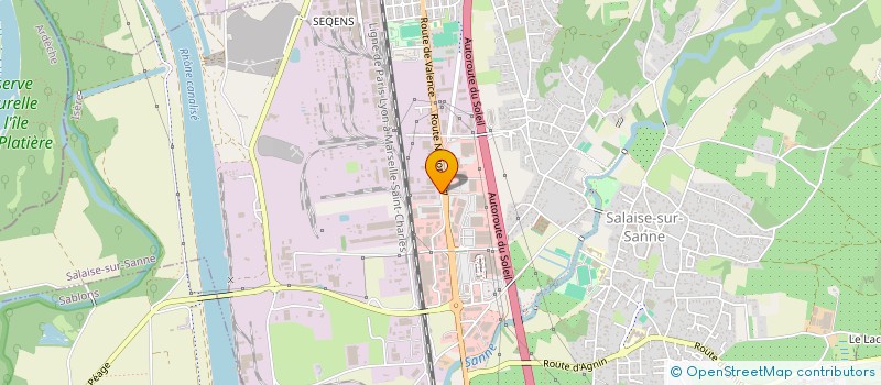 localisation de l'entreprise NCA ET ASSOCIES  SALAISE-SUR-SANNE