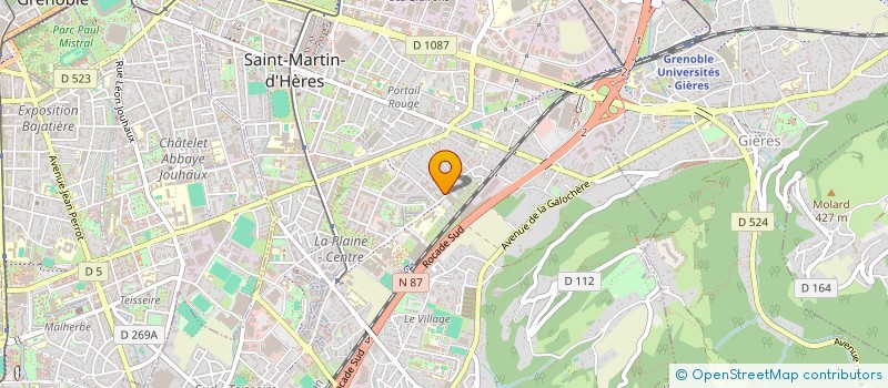 localisation de l'entreprise NCA EXPRESS  SAINT-MARTIN-D'HERES