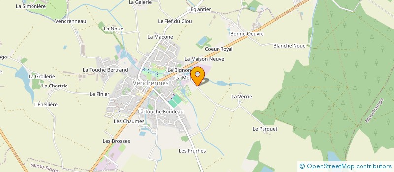 localisation de l'entreprise NCA. PACK'M à VENDRENNES