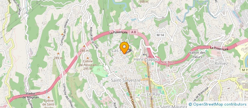 localisation de l'entreprise NCA TRANSFERTS à NICE