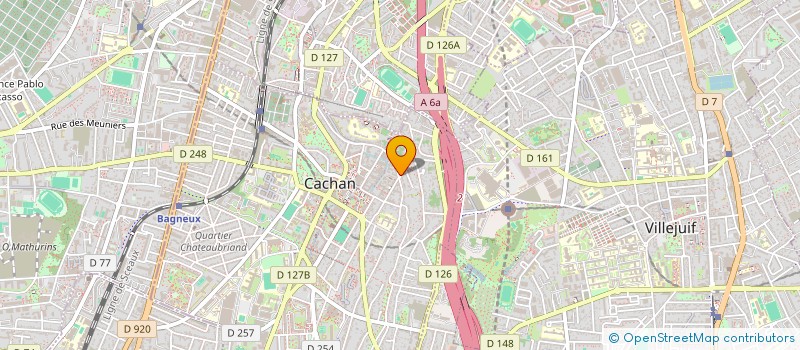 localisation de l'entreprise NCA TRAVAUX  CACHAN