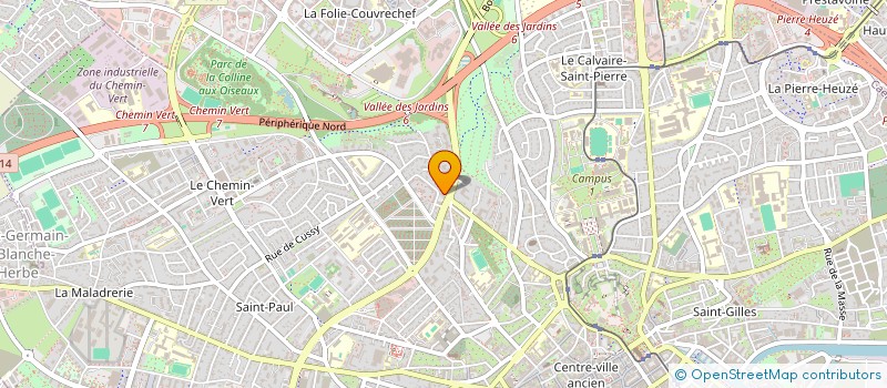 localisation de l'entreprise NCB à CAEN