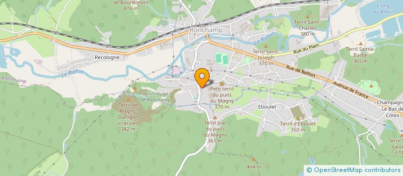 localisation de l'entreprise NCB  RONCHAMP