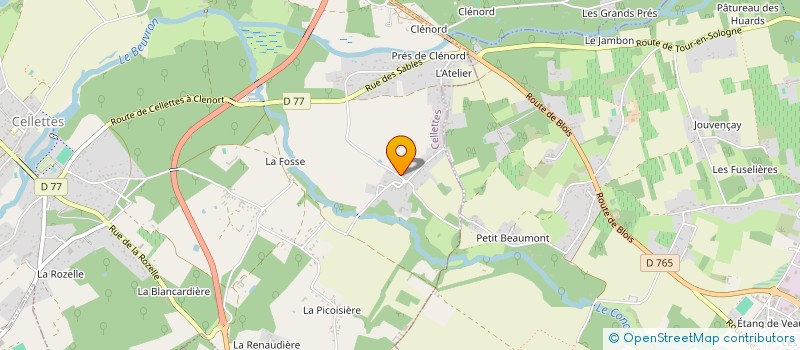 localisation de l'entreprise NCB HABITAT à CELLETTES