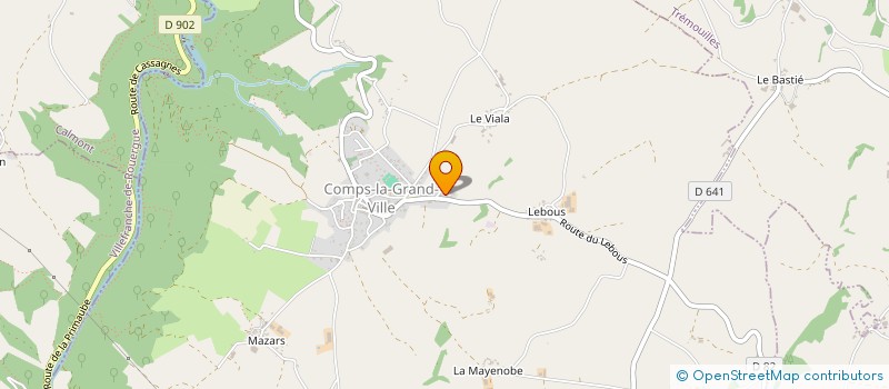 localisation de l'entreprise NCB PUECH 2  COMPS-LA-GRAND-VILLE