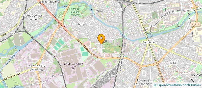 localisation de l'entreprise NCBS INVEST  LE MANS