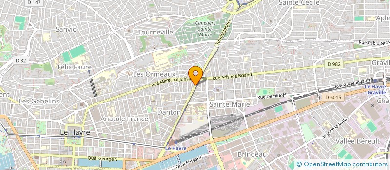 localisation de l'entreprise NCD  LE HAVRE